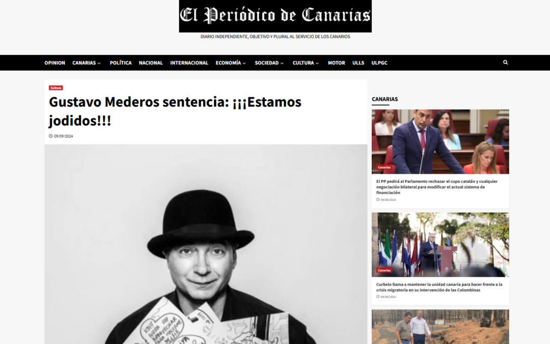 EL PERIÓDICO DE CANARIAS | Gustavo Mederos sentencia: ¡¡¡Estamos jodidos!!!