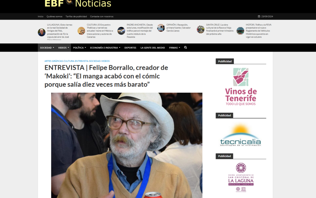 EL BLOGO FEROZ | ENTREVISTA | Felipe Borrallo, creador de ‘Makoki’: “El manga acabó con el cómic porque salía diez veces más barato”