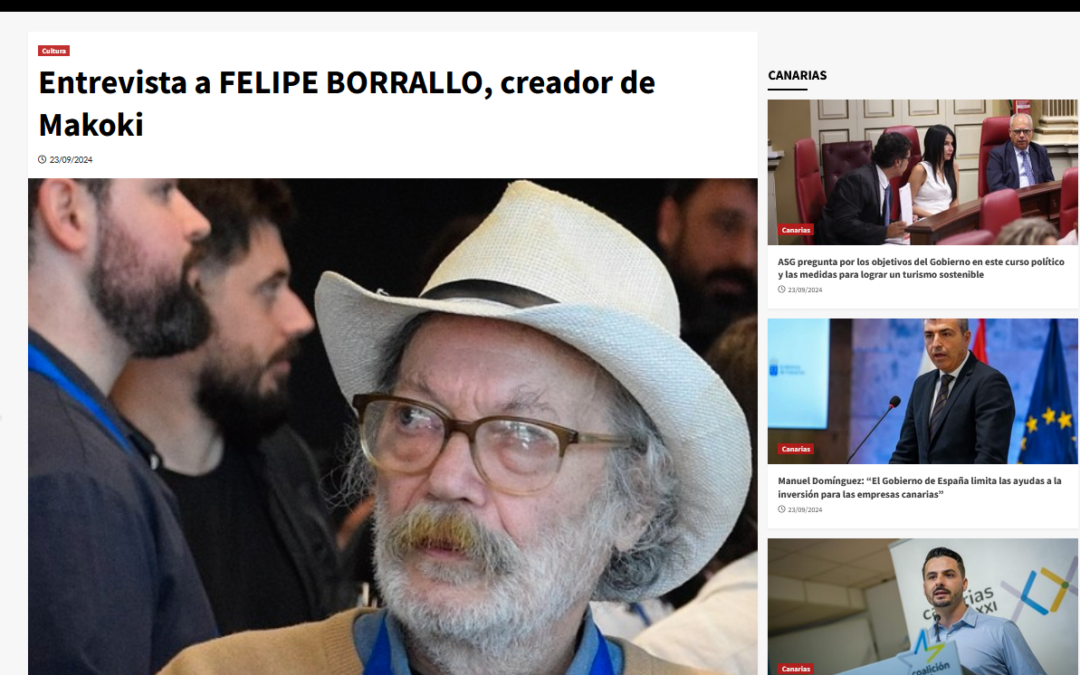 EL PERIÓDICO DE CANARIAS | Entrevista a Felipe Borrallo, creador de Makoki