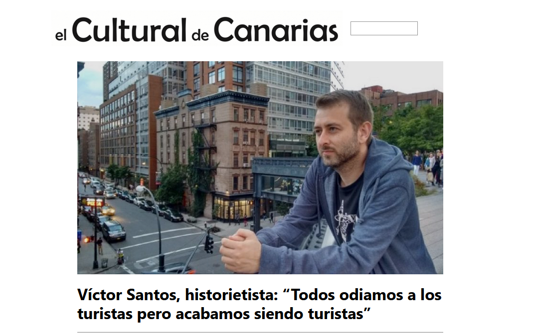 EL CULTURAL DE CANARIAS | Víctor Santos, historietista: “Todos odiamos a los turistas pero acabamos siendo turistas”