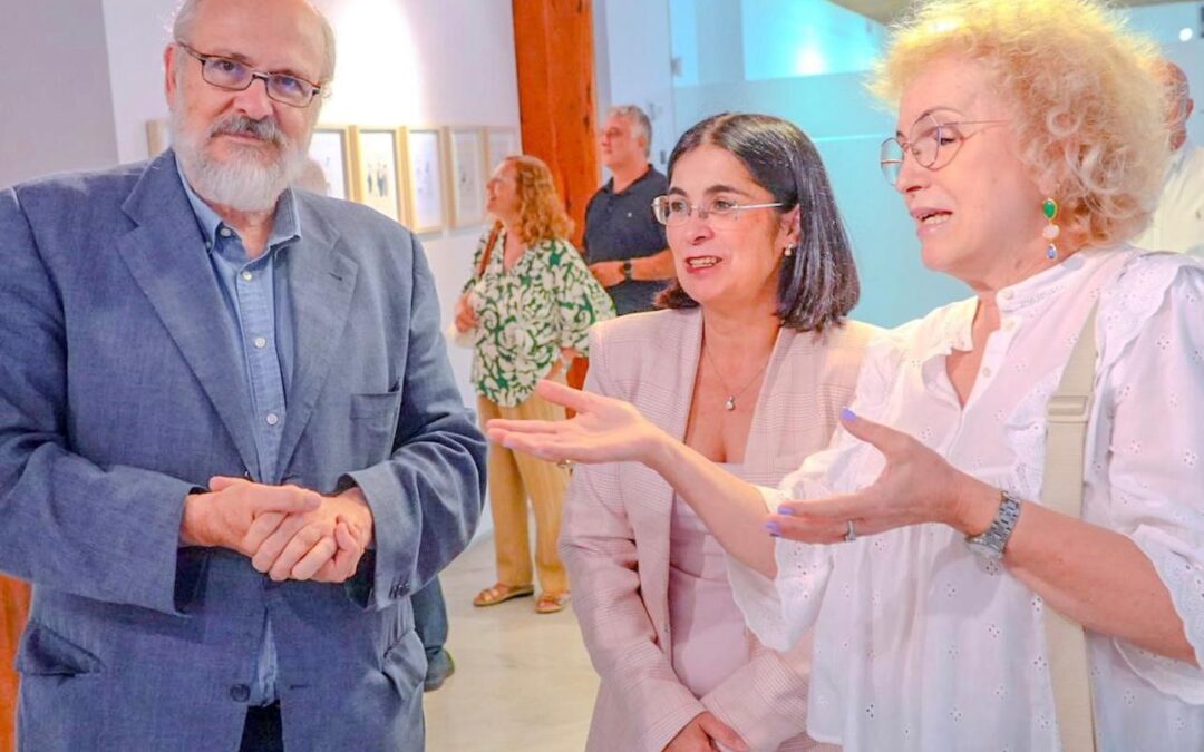 Malena Millares agradece a la ciudad de Las Palmas de Gran Canaria la exposición en homenaje a la obra de humor de su padre