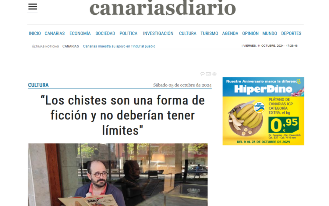 CANARIAS DIARIO | “Los chistes son una forma de ficción y no deberían tener límites»