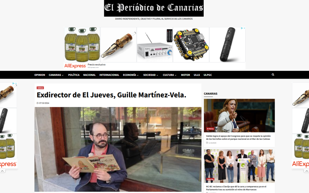 EL PERIÓDICO DE CANARIAS | Exdirector de El Jueves, Guille Martínez-Vela