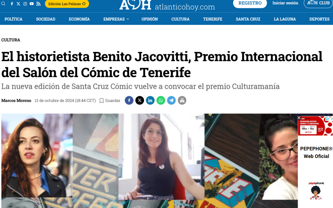 ATLÁNTICO HOY | El historietista Benito Jacovitti, Premio Internacional del Salón del Cómic de Tenerife