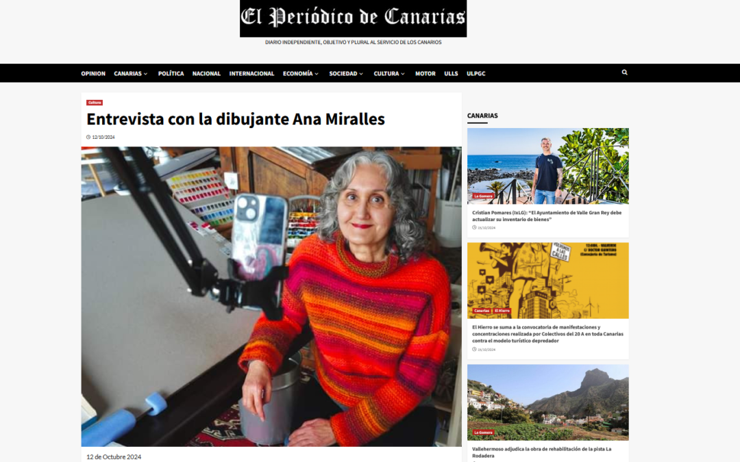 EL PERIÓDICO DE CANARIAS | Entrevista con la dibujante Ana Miralles