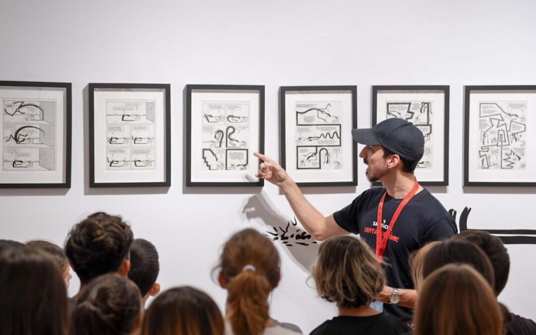 Las visitas de escolares comienzan el ciclo de actividades de Santa Cruz Cómic