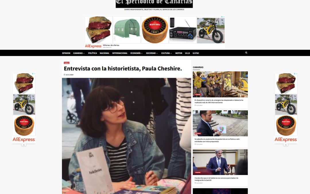 EL PERIÓDICO DE CANARIAS | Entrevista con la historietista, Paula Cheshire