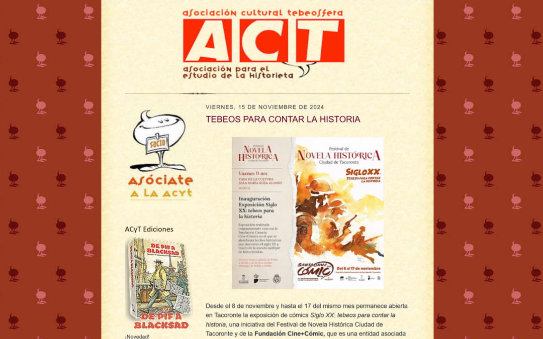 ASOCIACIÓN CULTURAL TEBEOSFERA | TEBEOS PARA CONTAR LA HISTORIA