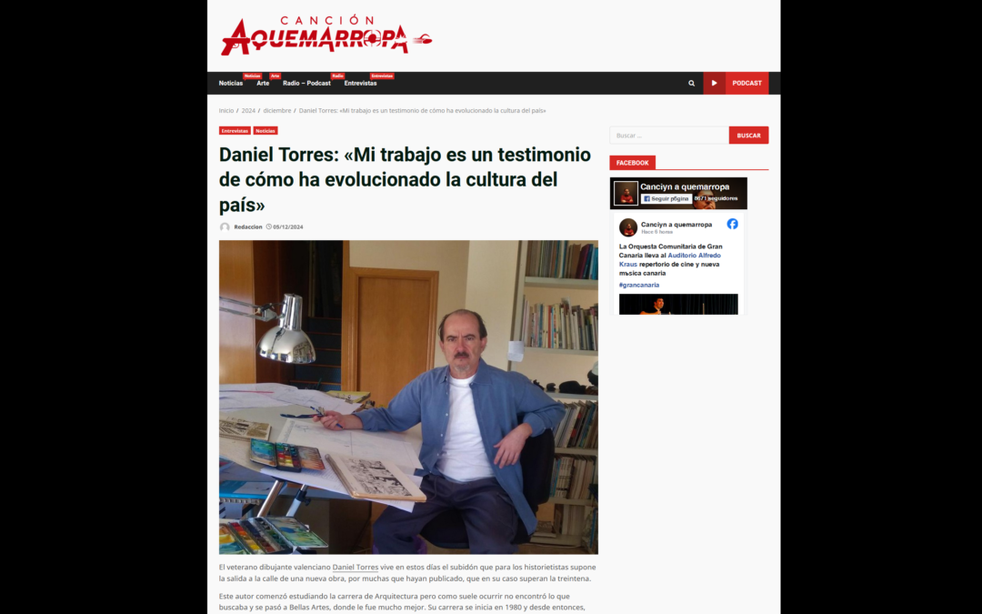 CANCIÓN AQUEMARROPA | Daniel Torres: «Mi trabajo es un testimonio de cómo ha evolucionado la cultura del país»