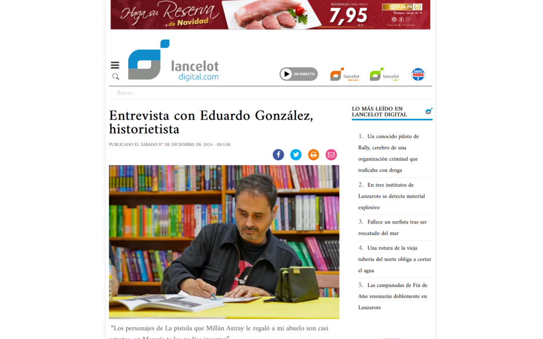 LANCELOT DIGITAL | Entrevista con Eduardo González, historietista