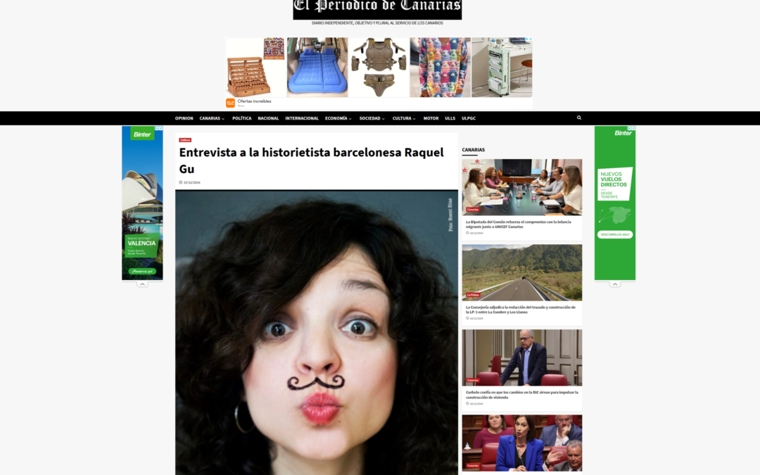 EL PERIODICO DE CANARIAS | Entrevista a la historietista barcelonesa Raquel Gu
