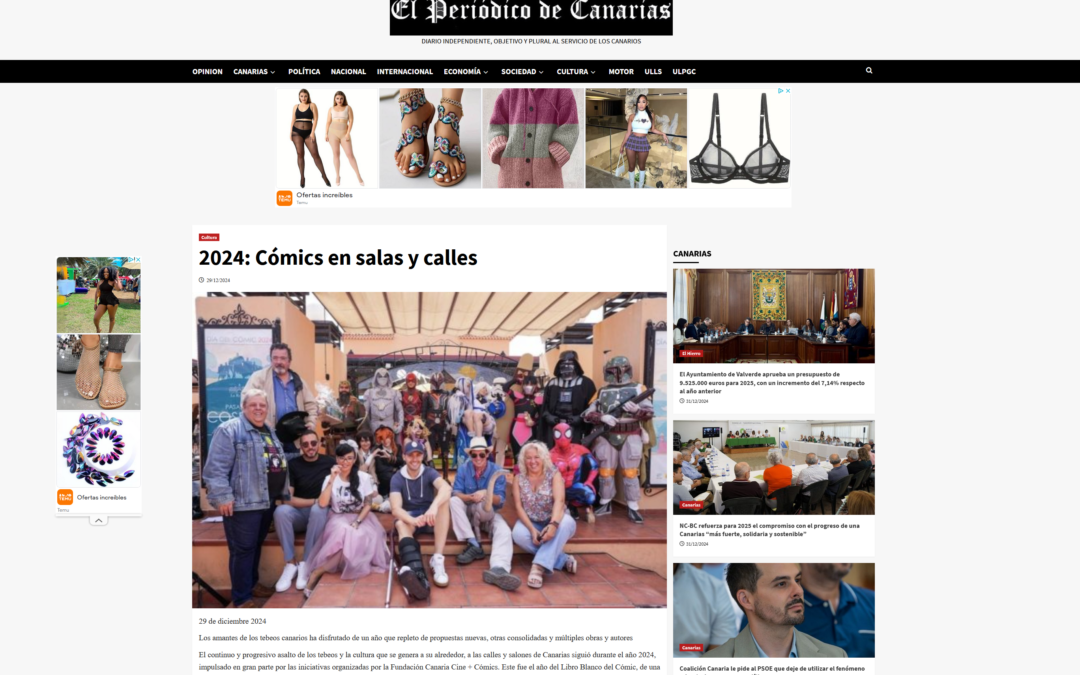 EL PERIÓDICO DE CANARIAS | 2024: Cómics en salas y calles