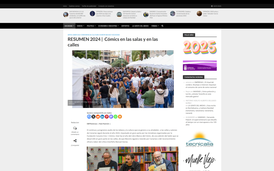 EL BLOGO FEROZ | RESUMEN 2024 |  Cómics en las salas y en las calles