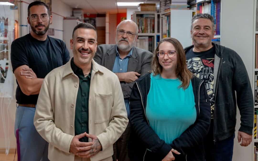 Daniel Morales, director general de Juventud del Gobierno de Canarias visita la sede de la Fundación Cine+Cómics