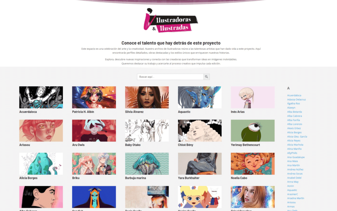 La Fundación Cine+Cómics publica el archivo digital de las ilustradoras canarias. Por ahora participan 222 artistas