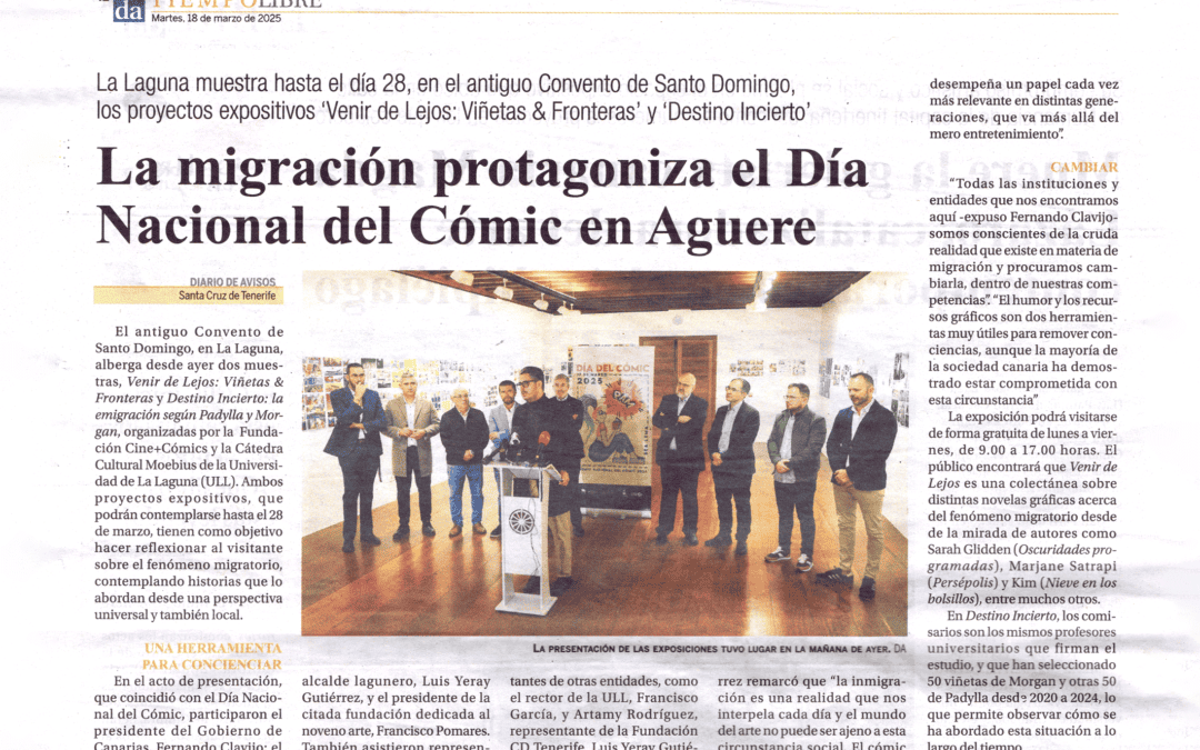 Diario de Avisos | La migración protagoniza el Día Nacional del Cómic en Aguere