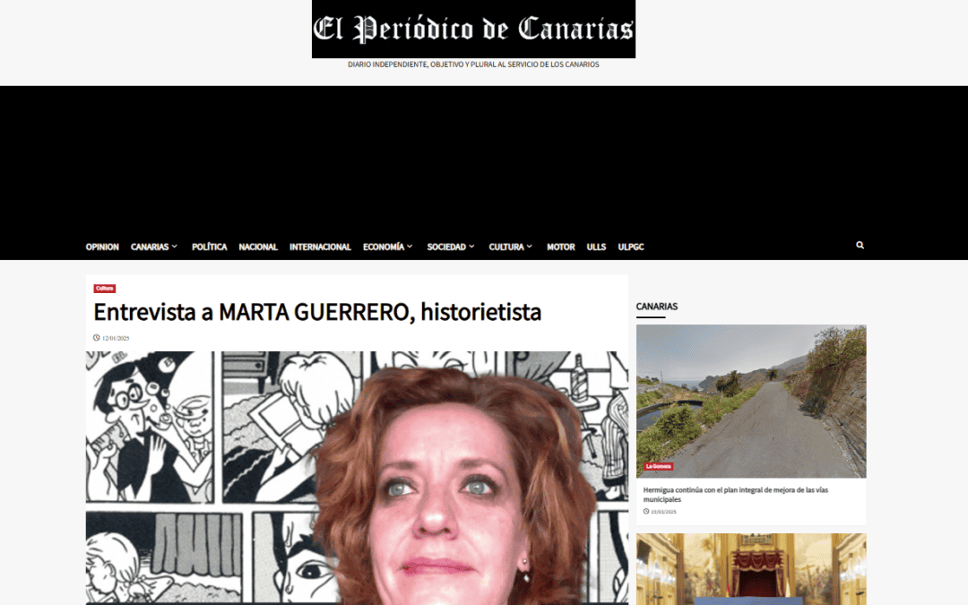EL PERIÓDICO DE CANARIAS | Entrevista a MARTA GUERRERO, historietista