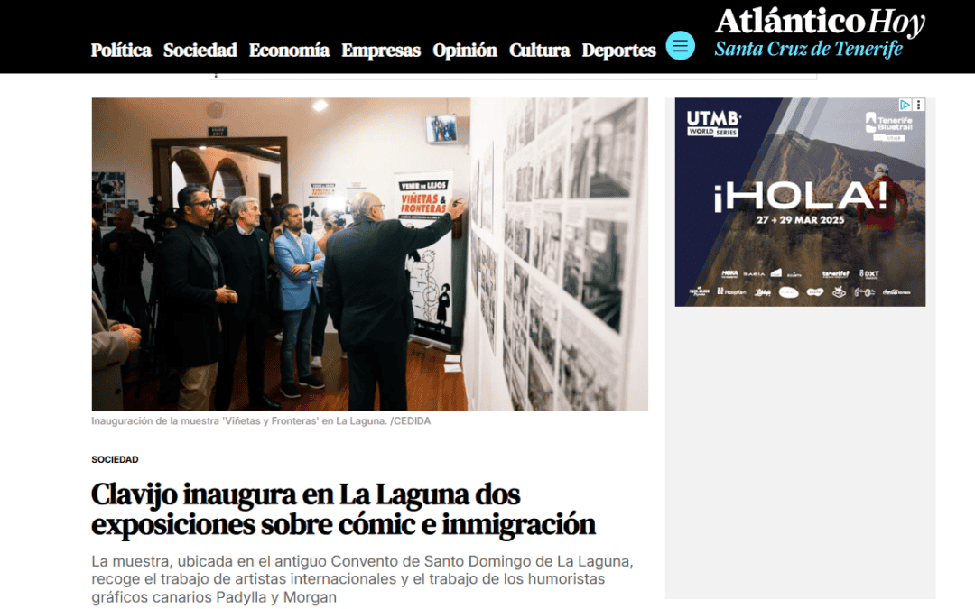 ATLÁNTICO HOY | Clavijo inaugura en La Laguna dos exposiciones sobre cómic e inmigración