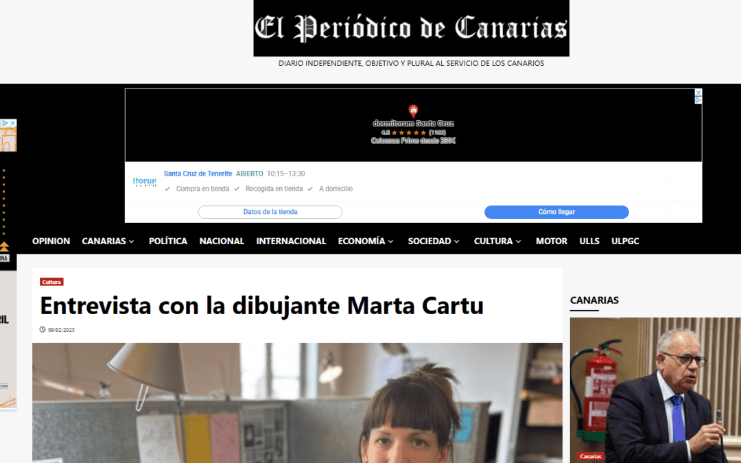 EL PERIÓDICO DE CANARIAS |Entrevista con la dibujante Marta Cartu