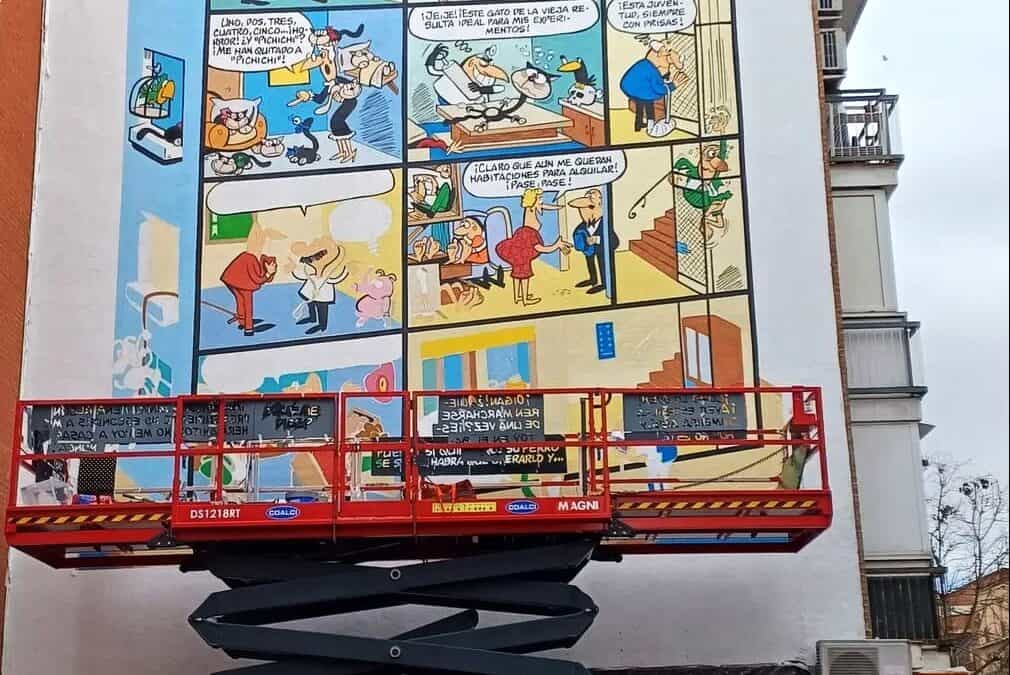 Bruguera celebra el primer Día Oficial de Francisco Ibáñez con un mural de ‘13, Rue del Percebe’