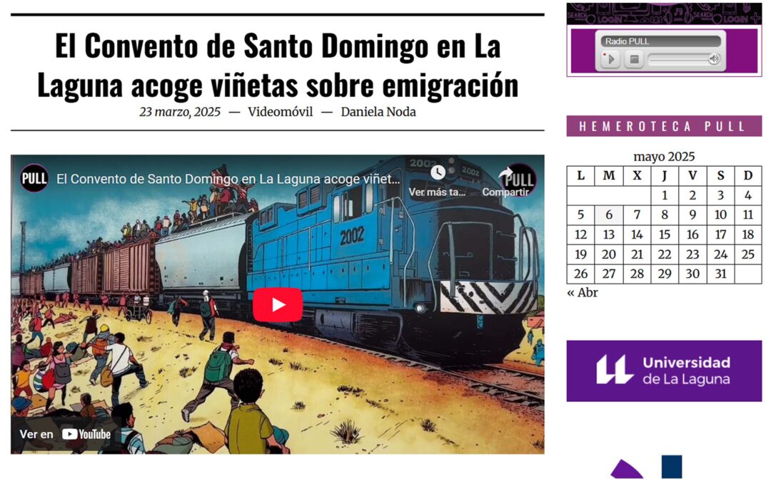 PERIODISMO ULL | El Convento de Santo Domingo en La Laguna acoge viñetas sobre emigración