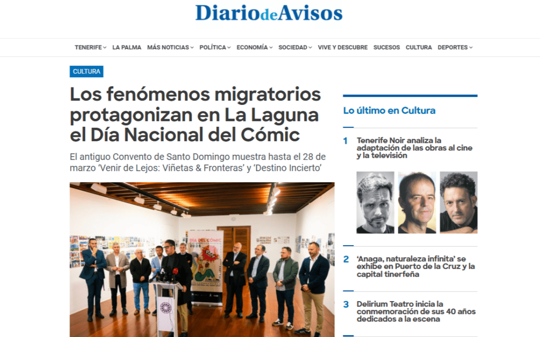 DIARIO DE AVISOS | Los fenómenos migratorios protagonizan en La Laguna el ‘Día Nacional del Cómic’