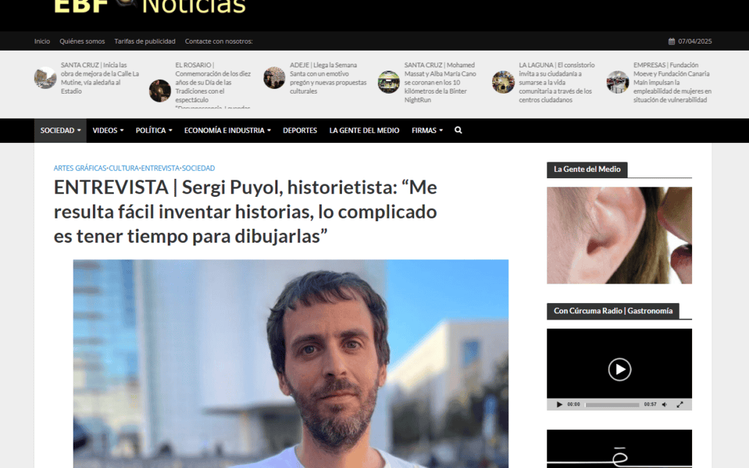 EL BLOGO FEROZ | ENTREVISTA | Sergi Puyol, historietista: “Me resulta fácil inventar historias, lo complicado es tener tiempo para dibujarlas”
