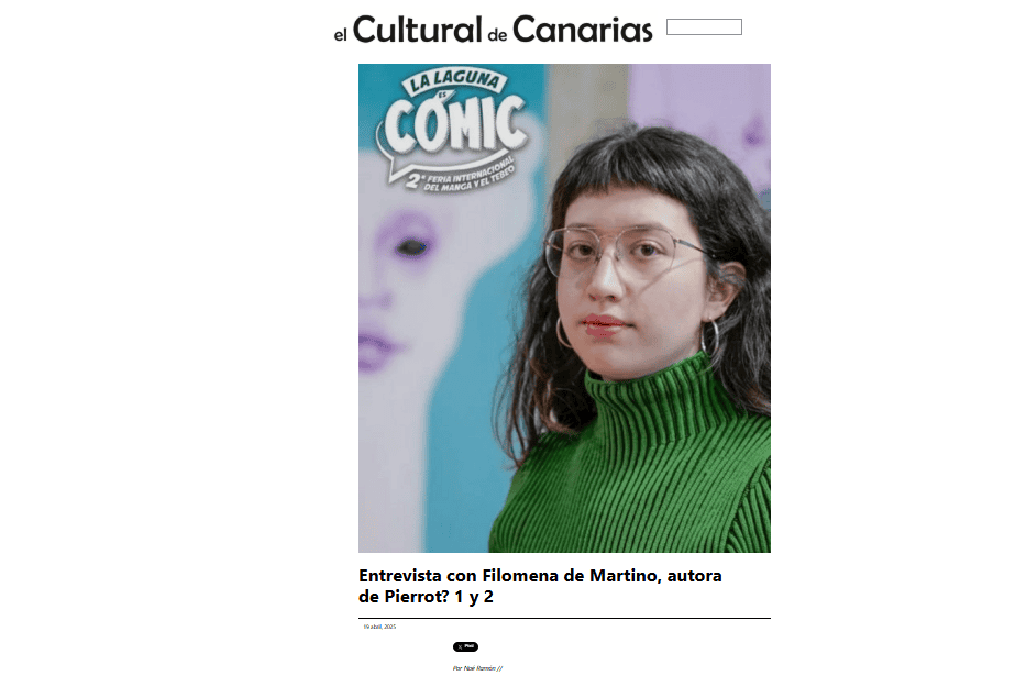 EL CULTURAL DE CANARIAS | Entrevista con Filomena de Martino, autora de Pierrot? 1 y 2