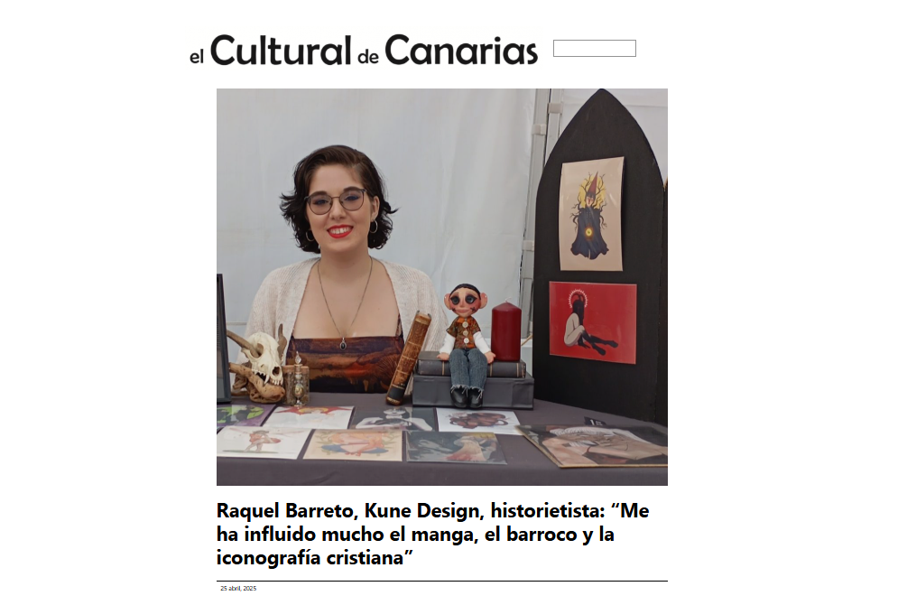 EL CULTURAL DE CANARIAS | Raquel Barreto, Kune Design, historietista: “Me ha influido mucho el manga, el barroco y la iconografía cristiana”