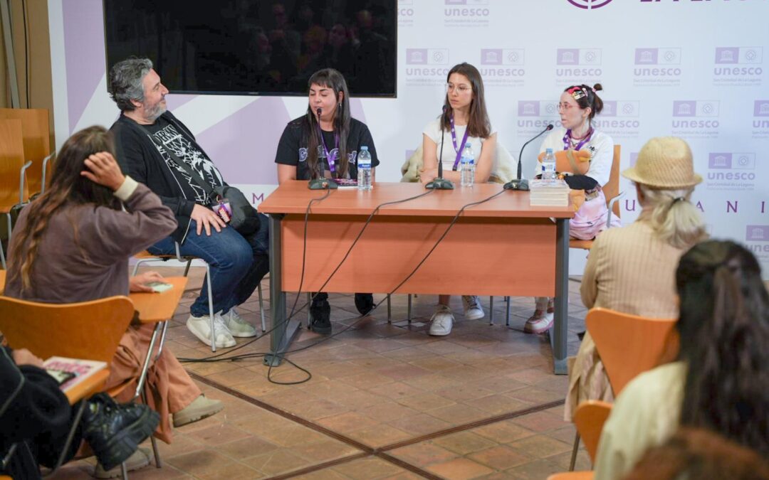 Las historietistas Patricia Martín, Ero Pinku y Moño presentan sendas obras en un coloquio especial de Encuentros con Autoras en el marco de La Laguna es Cómic 2025