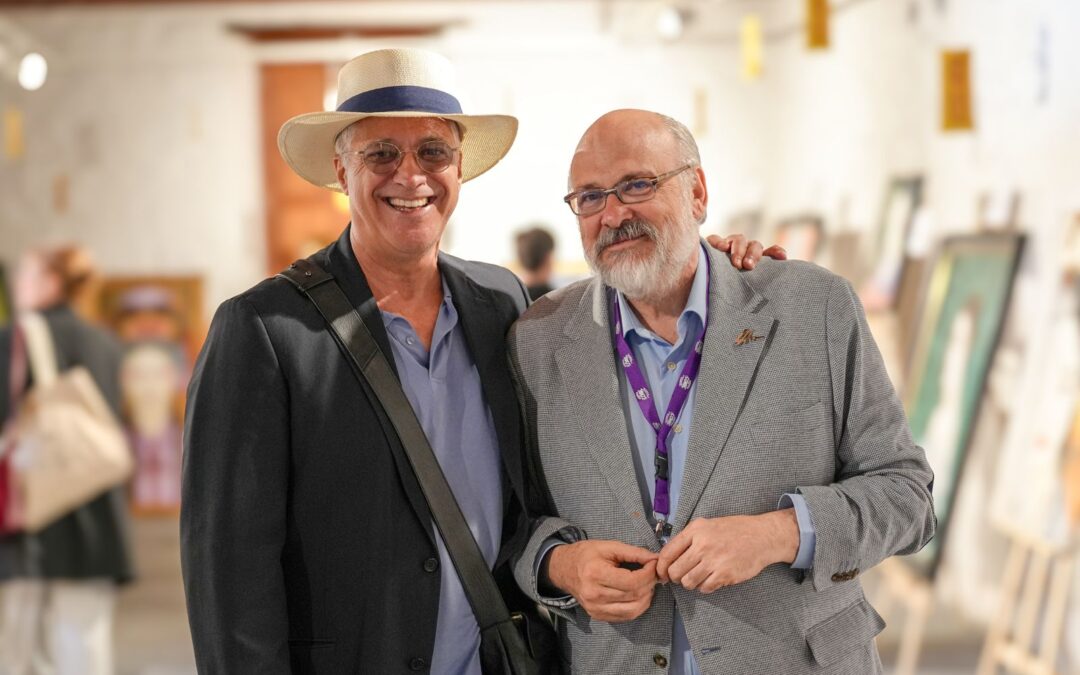 Santiago Díaz, concejal de Cultura de Santa Cruz de Tenerife, visita La Laguna es Cómic 2025
