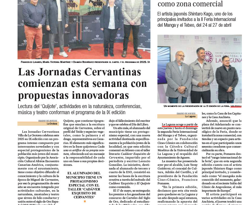 DIARIO DE AVISOS | La Laguna es Cómic acoge más de 40 exposiciones y la plaza del Adelantado como zona comercial