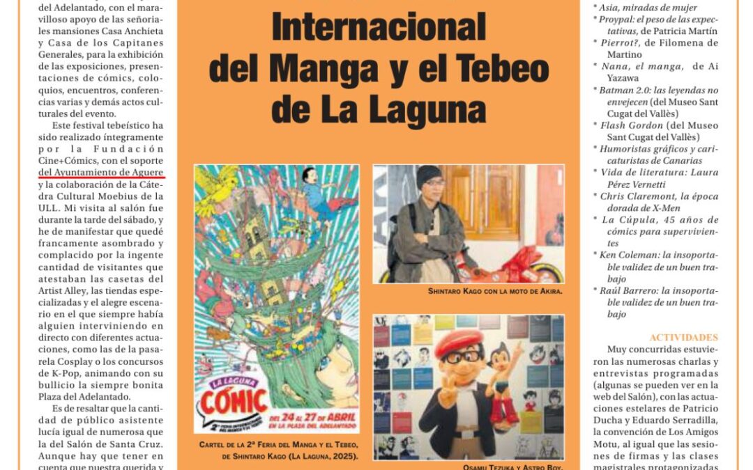 DIARIO DE AVISOS | Nuevo éxito de la Feria Internacional del Manga y el Tebeo de La Laguna
