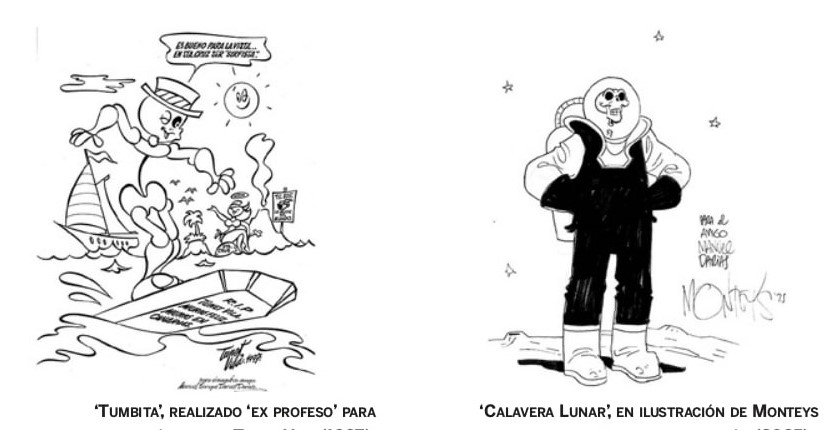 Personajes esqueléticos del tebeo español