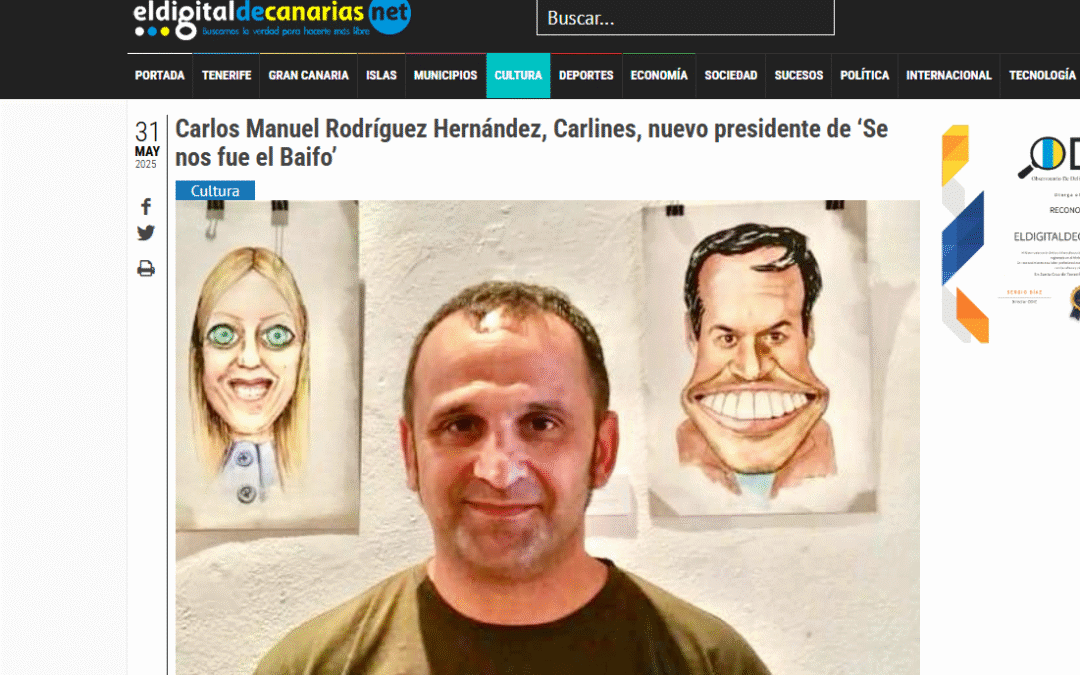 EL DIGITAL DE CANARIAS.NET |Carlos Manuel Rodríguez Hernández, Carlines, nuevo presidente de ‘Se nos fue el Baifo’
