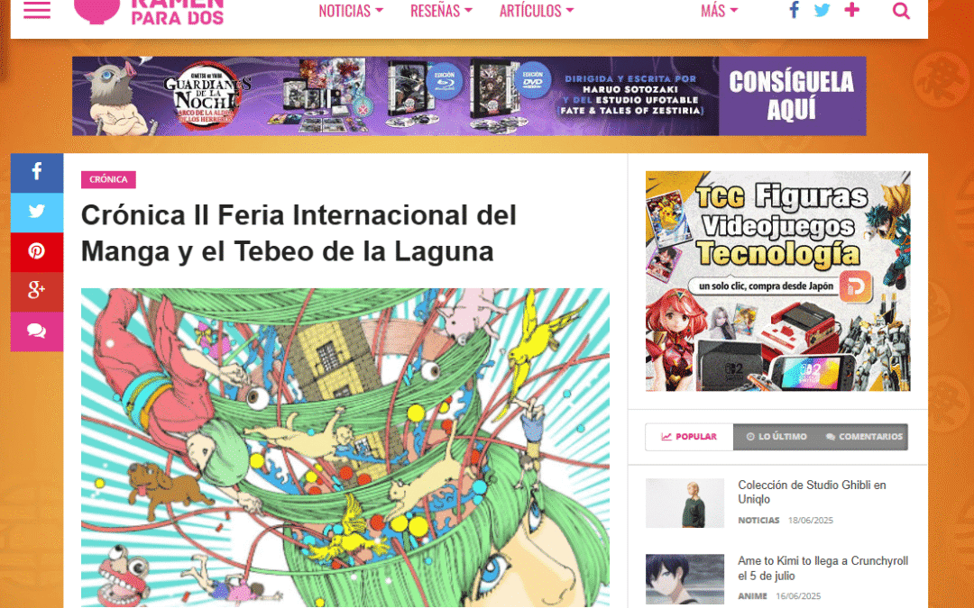 RAMEN PARA DOS | Crónica II Feria Internacional del Manga y el Tebeo de la Laguna