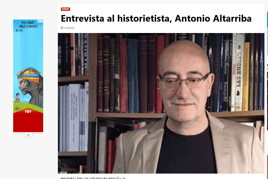 EL PERIÓDICO DE CANARIAS | Entrevista al historietista, Antonio Altarriba