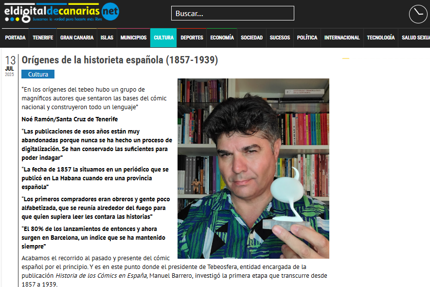 EL DIGITAL CANARIAS.NET | Orígenes de la historieta española (1857-1939)