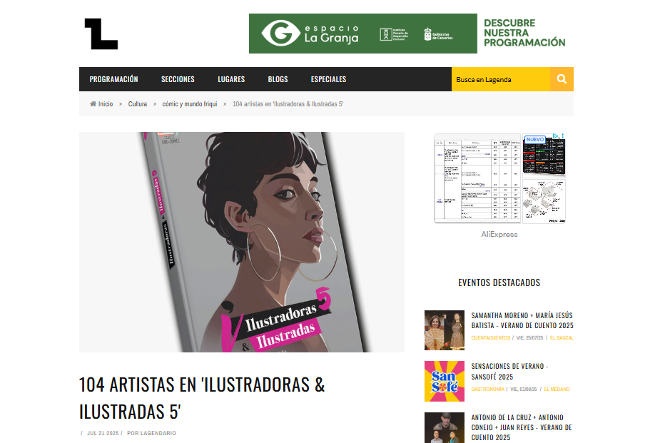 LAGENDA |104 artistas en ‘Ilustradoras & Ilustradas 5
