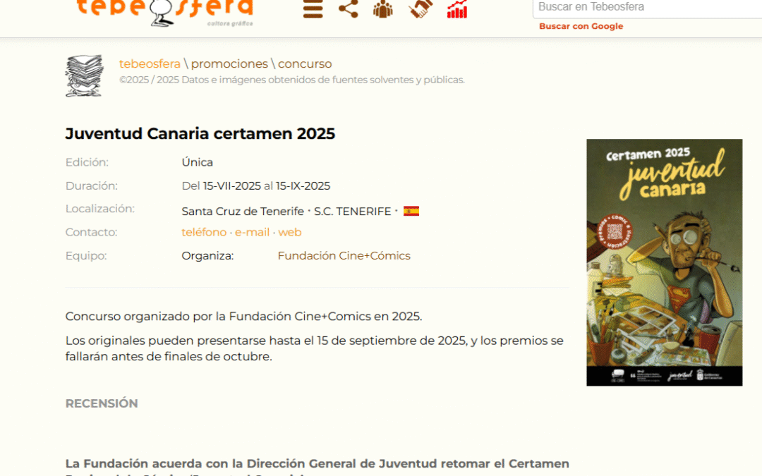 TEBEOSFERA | Juventud Canaria certamen 2025