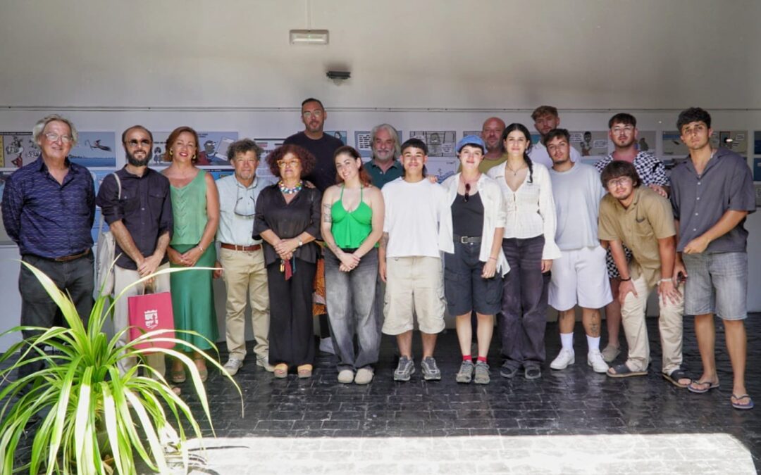 La exposición “Destino: Incierto” se inaugura en el Patio del Teatro del Ayuntamiento de San Bartolomé en el marco del IV Campus de Escultura de Lanzarote