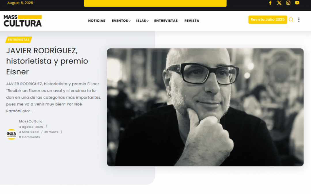 MASS CULTURA |JAVIER RODRÍGUEZ, historietista y premio Eisner