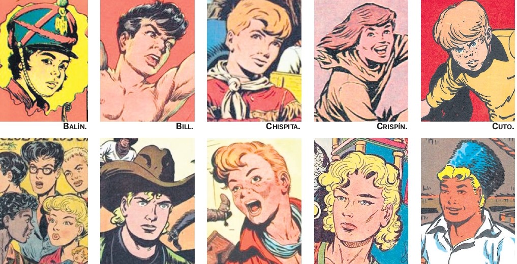 Personajes juveniles del tebeo clásico español