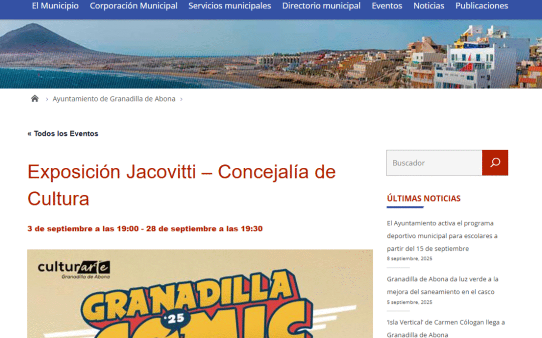 GRANADILLA DE ABONA| Exposición Jacovitti – Concejalía de Cultura