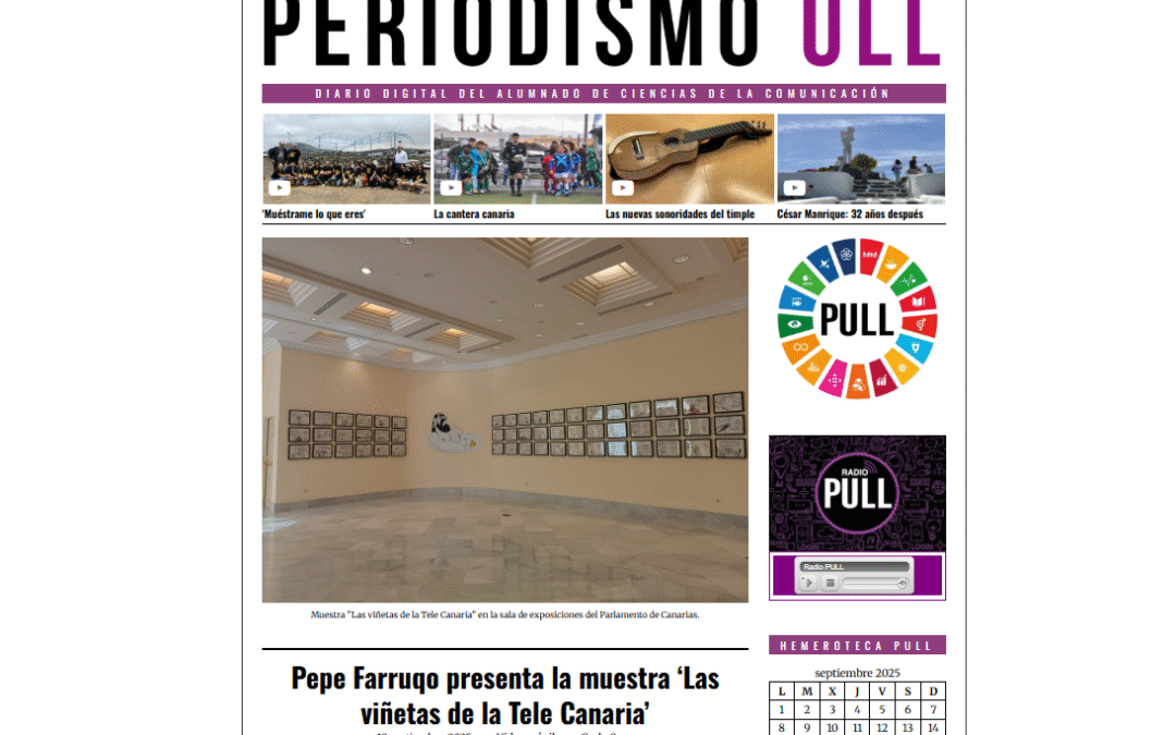 PERIODISMO ULL | Pepe Farruqo presenta la muestra ‘Las viñetas de la Tele Canaria’