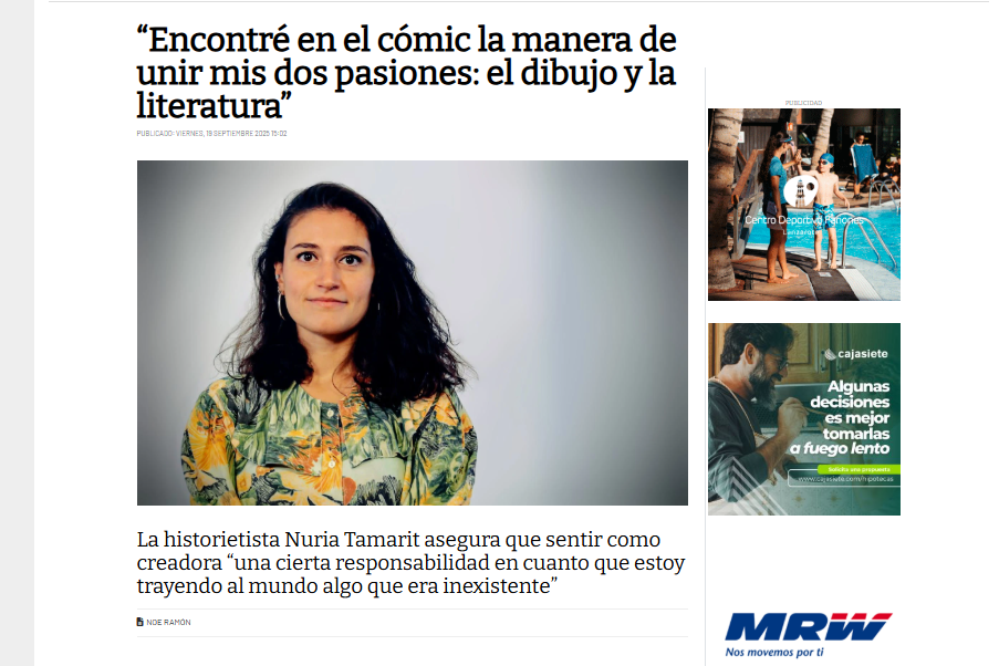 LANCELOT DIGITAL | “Encontré en el cómic la manera de unir mis dos pasiones: el dibujo y la literatura”