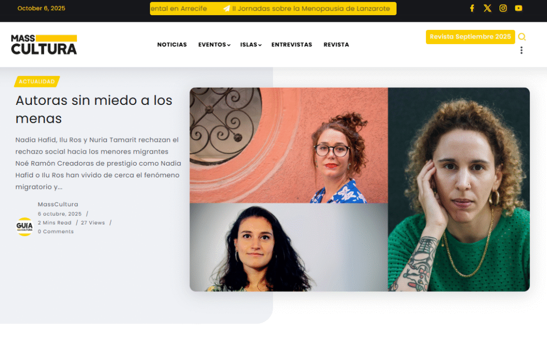 MASS CULTURA | Autoras sin miedo a los menas