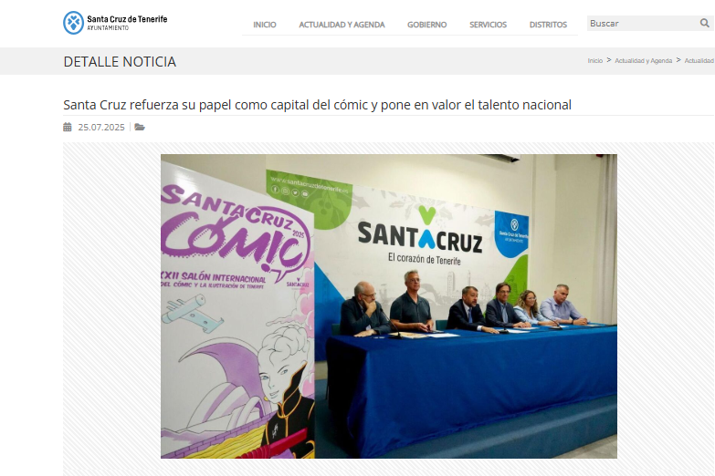 AYUNTAMIENTO DE SANTA CRUZ DE TENERIFE | Santa Cruz refuerza su papel como capital del cómic y pone en valor el talento nacional
