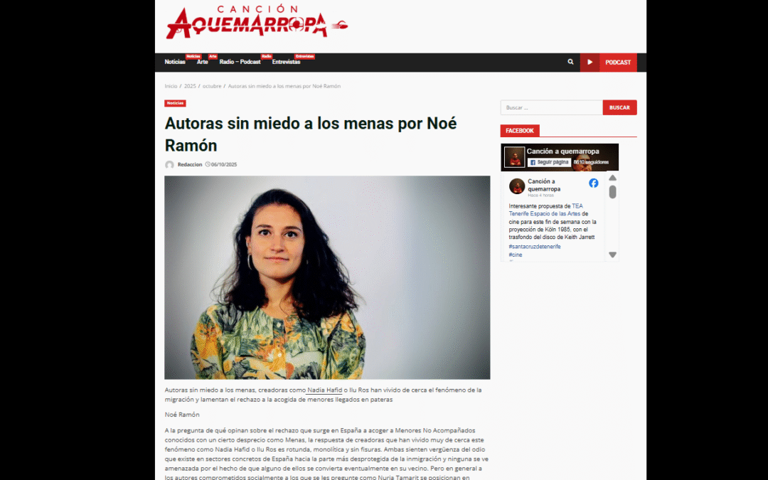CANCIÓN AQUEMARROPA | Autoras sin miedo a los menas por Noé Ramón