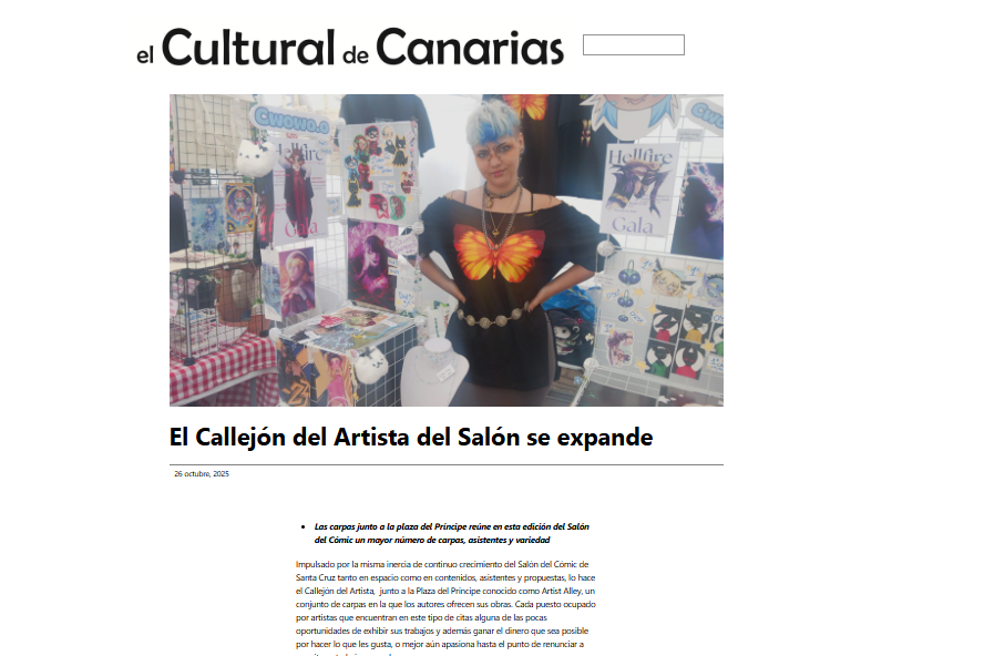EL CULTURAL DE CANARIAS | El Callejón del Artista del Salón se expande